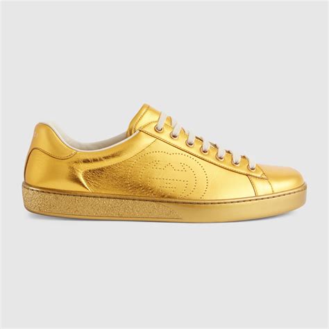 metallic ace gucci sneakers|Gucci ace sneakers men's.